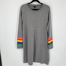 Torrid Dress Womens 2X Sweatshirt Rainbow Sleeve Long Sleeve Soft Comfy Cozy