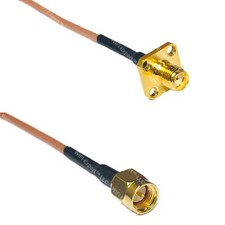 RG316 SMA FEMALE FLANGE to SMA MALE RF Cable Rapid-SHIP LOT