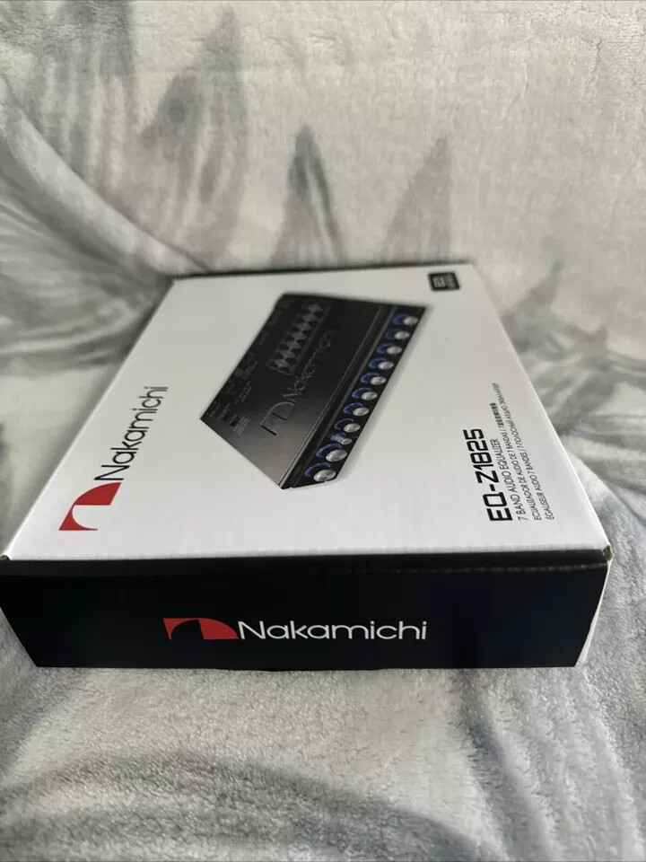 NEW Nakamichi EQ-Z8125 Car Audio 7-band Graphic Equalizer With 3.5