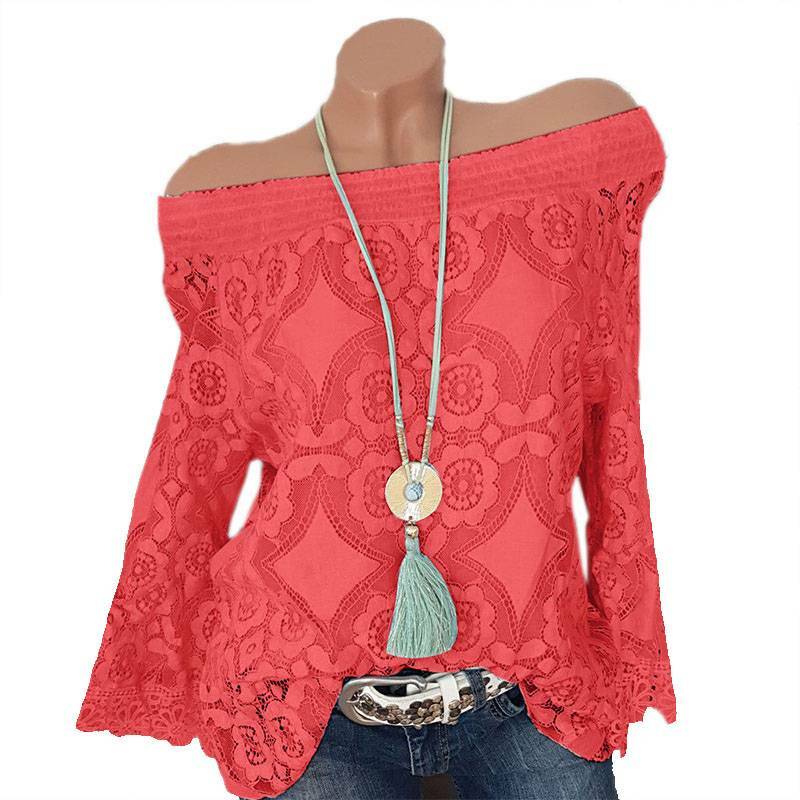 lace bardot top plus size