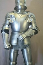 Medieval Knight Wearable Suit Of Armor Crusader Gothic Full Body Armour Suit