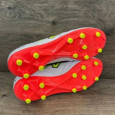 New Balance 442 Mens FG Soccer Cleats White Neon Yellow Red  display picture 1