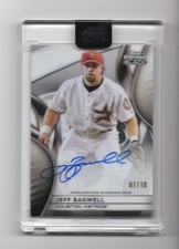 2025 Topps Chrome Black Auto White Refractors #CBA-JBA Jeff Bagwell #/10 NM+