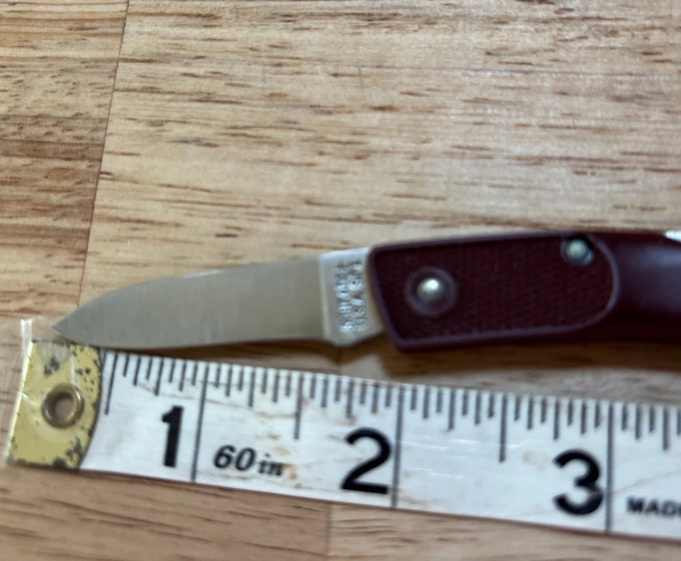 Faca de bolso Schrade SP1 EUA composta cabo borgonha - Imagem 4 de 4