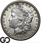 1889-O Morgan Silver Dollar Coin, Nice Mint Luster, Choice AU++/Unc Tougher Date