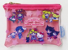 Sailor Moon Eternal Mini Pouch Pink Clear Bag Group A Pattern