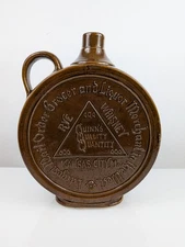 Old Quinn Grocery Liquor Kansas City MO Rye Whiskey Stoneware Jug Advertising
