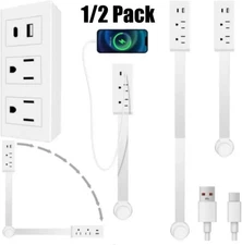 Electrical Outlet Expander Power Socket Rotating Extender Sofas Nightstands Desk