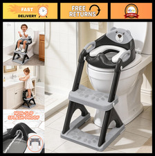 2-in-1 Potty Training Seat with Step Stool  Anti-Slip Base, Fits Round  Elonga