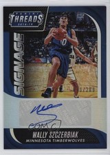 2018-19 Panini Threads Signage Premium 70/200 Wally Szczerbiak #18 Auto 03j5