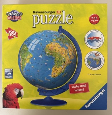 Ravensburger Children's World Globe 180 Pc 3D Jigsaw Puzzle -Stand Not Included