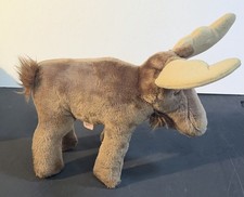 Dakin Alaskan Moose Stuffed Animal Brown Plush Stands Up 11" Vintage 1980