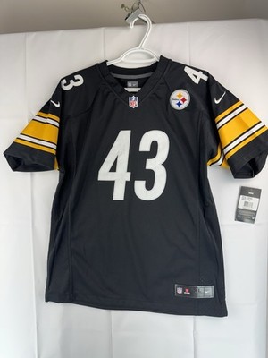 Nike Troy Polamalu Pittsburgh Steelers #43 NFL OnField Jersey Youth Size XL