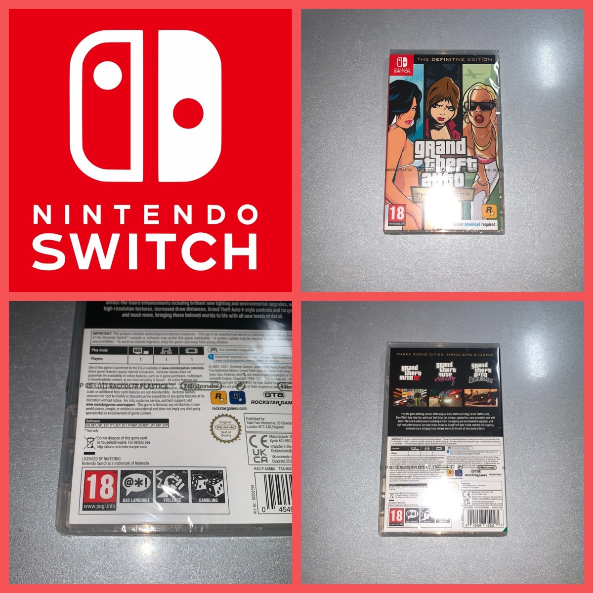 Grand Theft Auto: The Trilogy The Definitive Edition (Nintendo