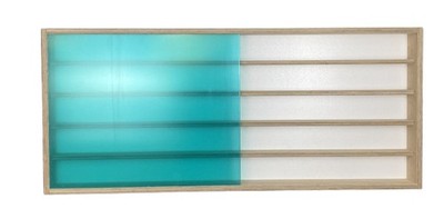 VitrinenSchmidt 025 HO Modelleisenbahn Vitrine Spur H0 150cm x 45,cm, 5 Ebenen