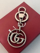 Charm Logo GG Silver Design Keychain Gift Key chain with Box
