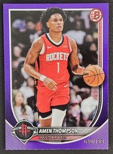 2025-26 AMEN THOMPSON Bowman Purple Border 080/199 #134 Houston Rockets