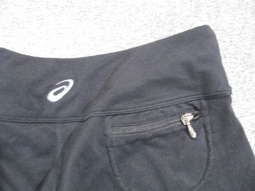 Asics Leggings Pants Womens Size Small Black Pockets Sports Yoga Athletics - Picture 4 of 8