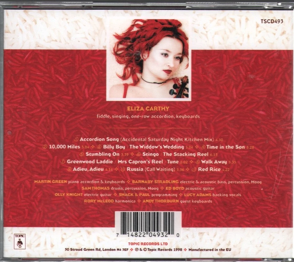 Eliza Carthy Rote CD UK Topic 1998 TSCD493 - Bild 2 von 2