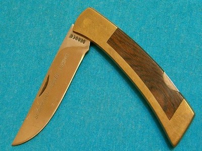 VINTAGE GERBER USA SPORTSMAN II 2 KNIFE LOCKBACK FOLDING HUNTER BOWIE KNIVES VG+