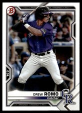2021 Bowman Prospects Drew Romo Colorado Rockies #BP-126