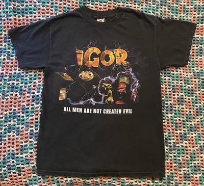 Vtg 2008 Igor All Men Are Not Created Evil Animation Movie Promo T Shirt Size M