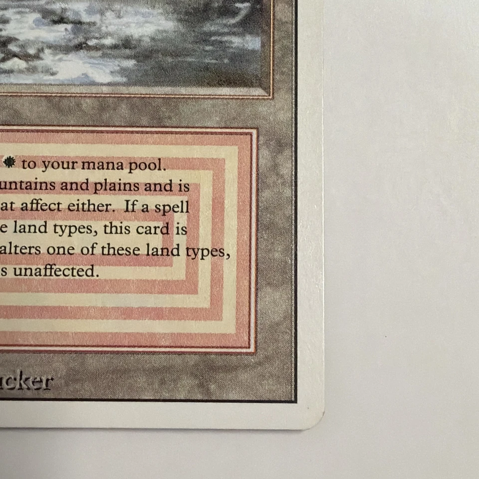 MtG Magic the Gathering Revised Edition 1994 Plateau Dual Land Lightly played - Image 4 of 4