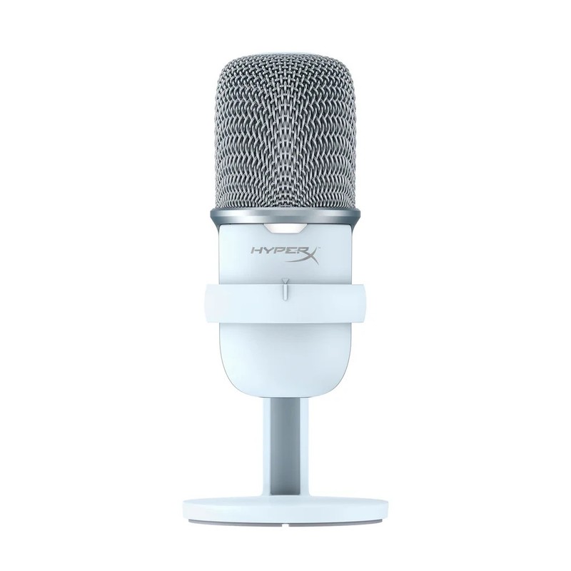 HyperX SoloCast – USB Condenser Gaming Microphone, for PC, PS4, and Mac - White