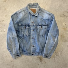 90s Levis Vintage Denim Truker Jacket Size 44 USA made