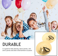 Copper Finger Cymbals Pair Small Hand Musical Instrument Dance Belly Dancing