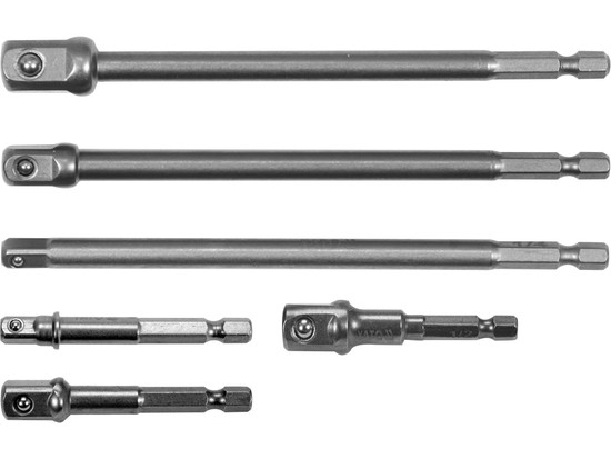 B&Q - Hex Socket Adaptor Set 3 Pcs1/2"3/8"1/4" 150mm Long (Yt-04628) - Image 3