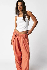 Free People To the Sky Parachute Pants Low Rise Women's Large Boho Festival