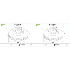 2x VALEO 288mm BREMSSCHEIBEN VORNE passend für HYUNDAI I30 KIA CEED PROCEED | 67