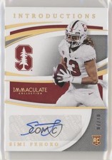 2021 Panini Immaculate Collegiate Introductions Gold 7/10 Simi Fehoko Auto 9r9