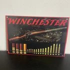 VINTAGE WINCHESTER GASOLINE MOTOR OIL PORCELAIN SIGN