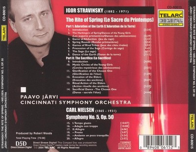PAAVO JÄRVI / CINCINNATI SYMPHONY ORCHESTRA STRAVINSKY: THE RITE OF SPRING; NIEL