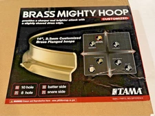 Tama Brass Mighty Hoop - 14 inch - Snare Side - 8 hole - 2.3 mm - MSP14S-8 - NEW