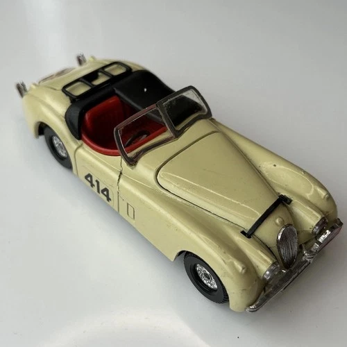 CORGI JAGUAR XJ 120 BEIGE 1952 RALLYE DES ALPES Vintage 1980s No.804 Diecast