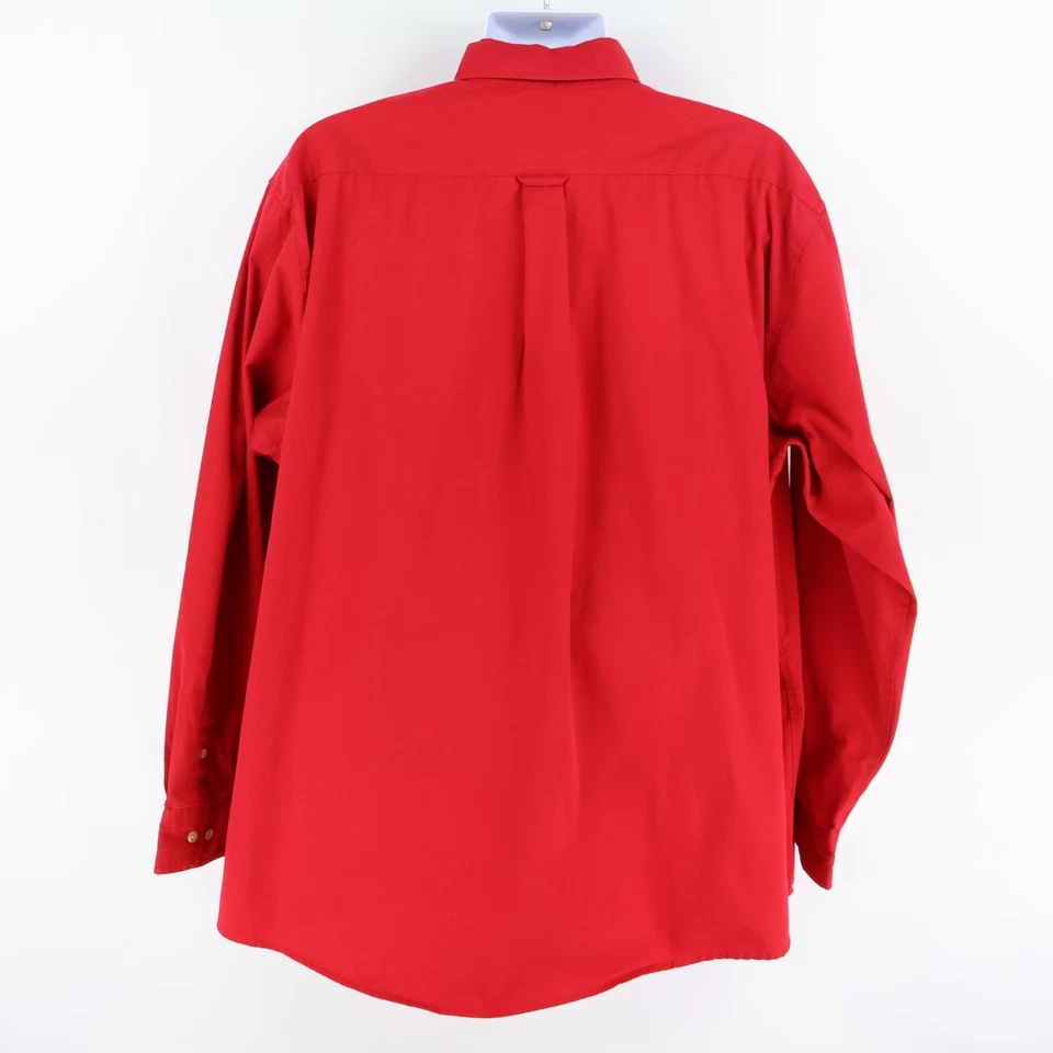 Jonathan Corey Dress Shirt Mens Sz 17x35/36 (2XL) Red Cotton Button Down Collar - Image 2 of 4