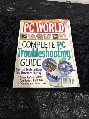 Vintage Computer Magazine 1998 PC World ''Pc Troubleshooting Guide  MINT COND