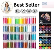 Vibrant 32-Color Glitter Set - Perfect for Body Makeup, Crafts, Festive Looks