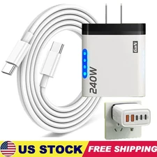 240W Fast Charging USB Type C Wall Charger For Samsung iPhone Android Phone