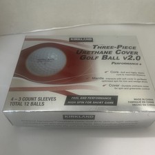 NEW KIRKLAND 3 PIECE URETHANE COVER GOLF BALLS V2.0 PERFORMANCE 