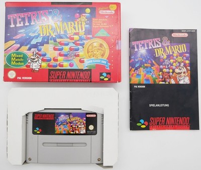 Tetris & Dr Mario | Super Nintendo SNES | boxed CIB komplett in OVP