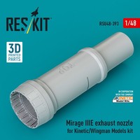 ResKit RSU48-0393 - 1:48 Mirage Iiie Exhaust Nozzle (3D Printed) Kinetic / Wingm