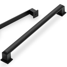 10 Pack 10 Inch 254mm Hole Center Matte Black Modern Cabinet Pulls Kitchen C...
