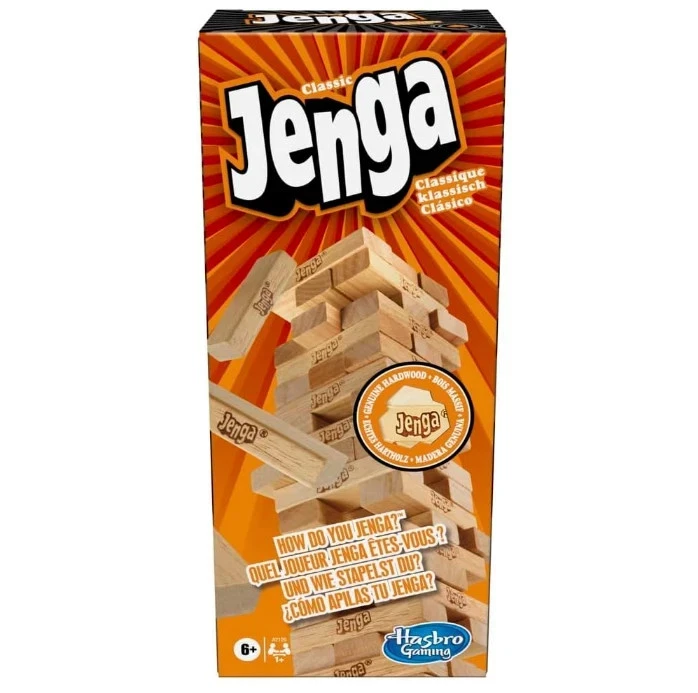 Jenga Classic Tower Game | Family Fun | Wood Blocks | Kids Party Game Ages 6+ - Image 3 of 4