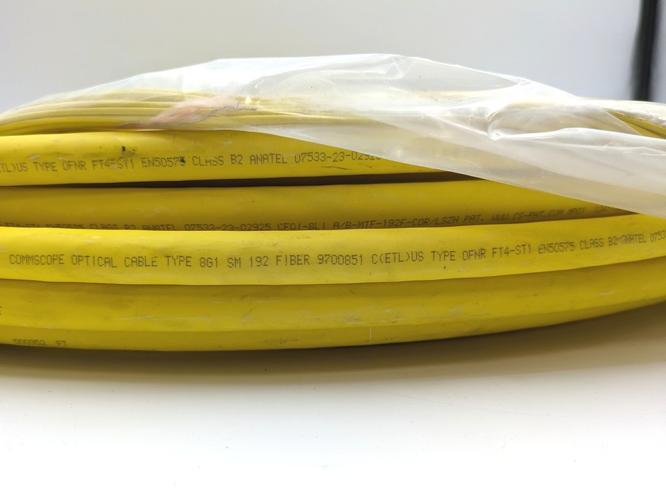 CommScope Optical Cable Type 8G1 SM 192 Fiber OFNR FT4-ST1 (9700851) | eBay