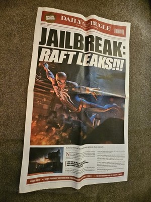 Daily Bugle Newspaper E3 2018 PlayStation Marvel Spider-Man PS4 Video Game RARE!