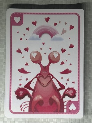 Mantis Pink Heart Love Cards   Set of 15   Exploding Kittens Game